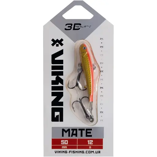 Балансир Viking Fishing Mate Ice Jig 50mm 12g #08 Candle Flame - фото 2