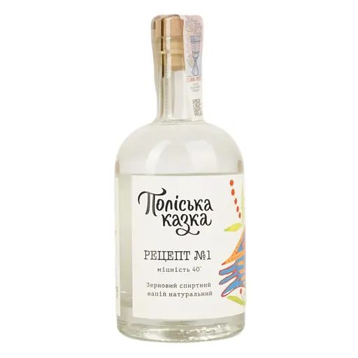 Зерновой спиртной напиток Натуральный Поліська казка Рецепт номер 1 40% 0.5 л - фото 1