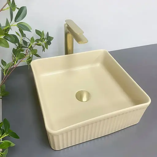 Умивальник VBI Bolzano beige matt накладний VBI-013802 - фото 1