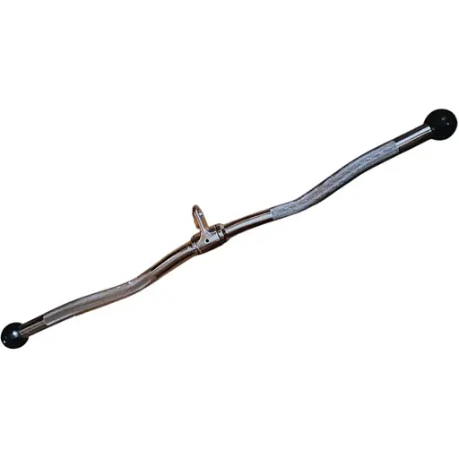 Ручка для верхньої тяги York Fitness 71см W подібна з гумовими наконечниками, хром - фото 2