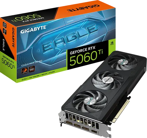 Видеокарта GeForce RTX 5060 Ti 16GB Gigabyte Eagle Max OC (GV-N506TEAGLEMAX OC-16GD)