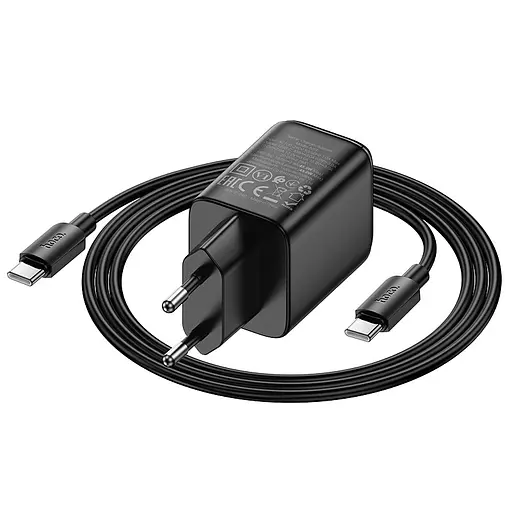 МЗП Hoco N54 Monsoon PD45W (1USB-C) + Type-C to Type-C Black - фото 3