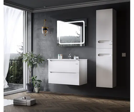 Тумба підвісна Sanwerk Ера Air 70 Білий з умивальником Qtap (MV0000855) Білий - фото 2