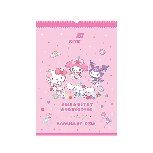 Календар Kite планер настінний Hello Kitty 2026 рік (HK26-440)