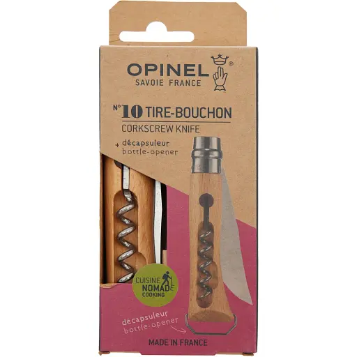 Нож Opinel №10 VRI Inox Corkscrew - фото 7
