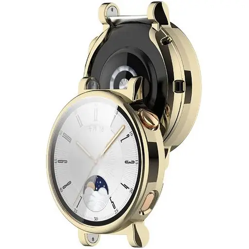 Чехол-накладка DK Silicone Face Case для Huawei Watch GT 4 41mm (pale gold) - фото 2