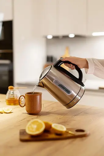 Gorenje Електрочайник 1.7л, Strix-контроль, метал, нерж - фото 6