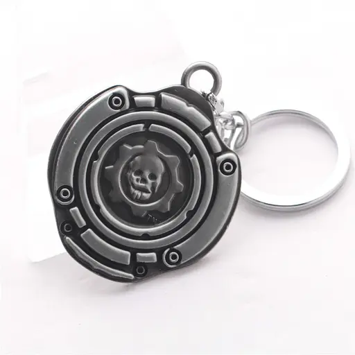 Брелок для ключів Gears of War 3 Шестерінки війни серебро.621 - фото 1
