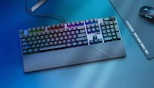 Клавіатура ASUS ROG Strix Scope II X 104key USB-A EN/UK RGB Black (90MP03XG-BKMA00) - фото 8