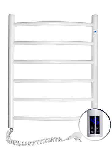 Електрична рушникосушарка Navin Камелія 480x600 Sensor ліва з таймером 12-007133-4860, Білий, Ліве, Електронний - фото 1