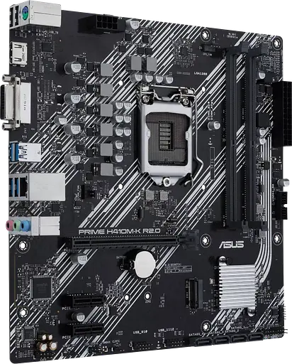 Материнская плата Asus H410M-K R2.0 Prime LGA 1200 (PRIME H410M-K R2.0) Б/У - фото 2