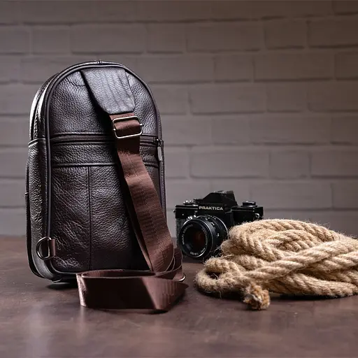 Чоловіча шкіряна сумка Vintage 17,5х26,5х5 см sum0012298 - фото 4