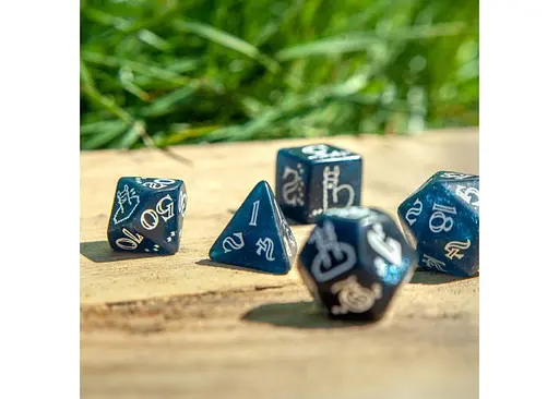 Набір кубиків Shimmering Llama Dice Set , 7 шт. (SLLA3F) - фото 7