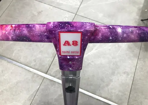 Гироскутер-сигвей с ручкой Smart Balance A8 Premium 10.5" Фиолетовый Космос - фото 4