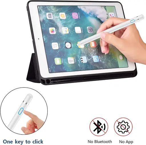 Стилус с тонким кончиком для сенсорных экранов, совместимый с iPhone iPad - фото 2