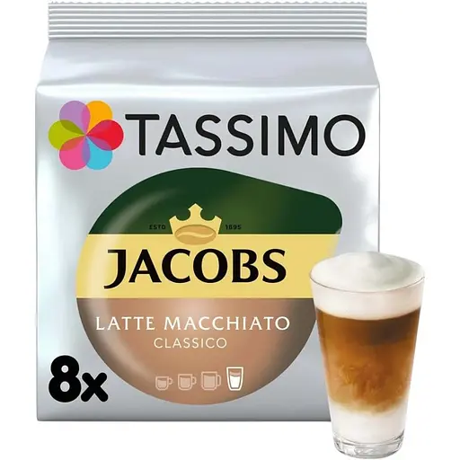 Кава в капсулах Tassimo Jacobs Latte Macchiato Classico 8 шт.