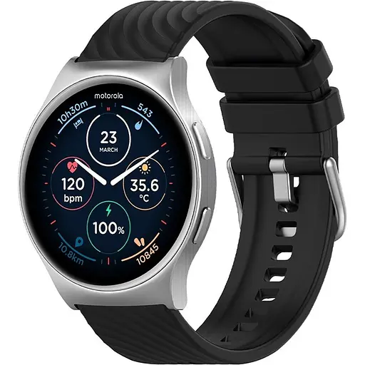 Смарт-часы Motorola Moto Watch 120 Glacier Silver (MOSWZ120-SL) [138669]