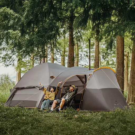 Намет шестимісний Naturehike KOTA 6 CNK2450WS031 75D Світло-коричневий - фото 10