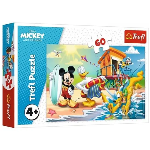 Пазл Trefl Интересный день для Микки Мауса Микки Маус 60 эл. (17359) - фото 1
