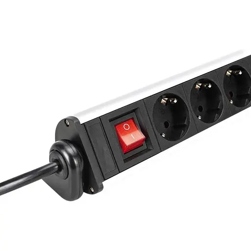 Блок розеток Digitus Office, 6xSchuko 16A, 3xUSB 2A, выключатель, 1.5 м, вилка Schuko - фото 5