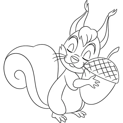 Детская раскраска ArtCraft Рыжая белочка 25х30 см (15114-AC) - фото 2