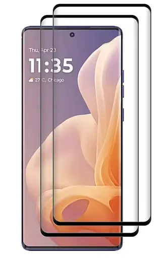 Захисне скло DK для Motorola Moto G85 3D Full Glue 018458 black 2 шт. - фото 2