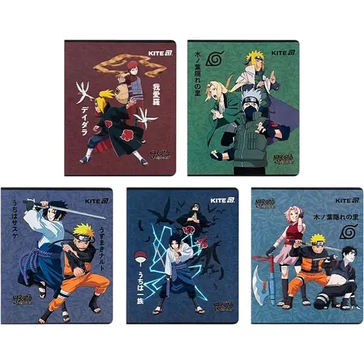 Набір зошитів Kite Naruto Shippuden 24 аркушів в клітинку 20 шт. (NR25-238)