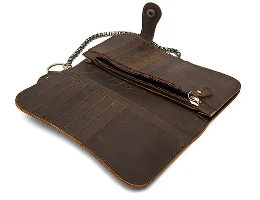 Клатч кожаный Vintage 19х10.5х1.5 см sum0012834 - фото 5