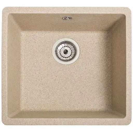 Гранітна кухонна мийка Romzha Mira U-400 Piesok (301) під стільницю - фото 1