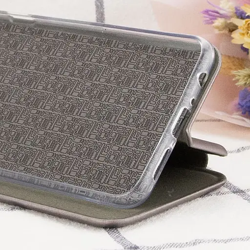 Шкіряний чохол-книжка Classy для Oo A78 4G Сірий - фото 5