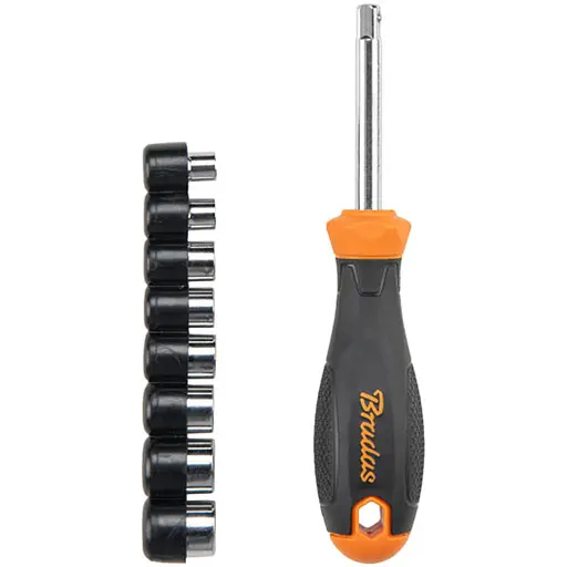 Набор торцевых ключей с отверткой Bradas HOME & GARAGE 5-12/60 мм (DIY-SW10SET1) - фото 1
