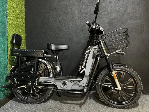 Електроскутер Двомісний Crosser E-Delta (1000W,60V,15Ah) Чорний - фото 2