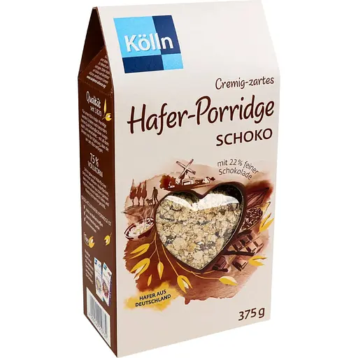 Каша вівсяна Kolln зі шматочками шоколаду 375 г
