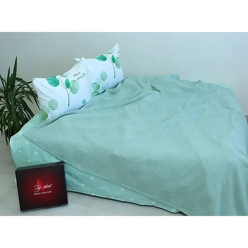 Комплект постільної білизни TAG Tekstil літній піке 000224394 (NP-01)