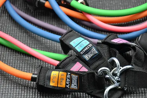 Набір трубчастих еспандерів PowerPlay PP-4102 Expander Set 5 шт. (до 35 кг.) (PP-4102_5set) - фото 7