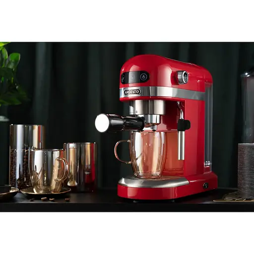 Кофеварка Ardesto YCM-E1501 эспрессо рожковая 1.4 л 1350 Вт красная - фото 3