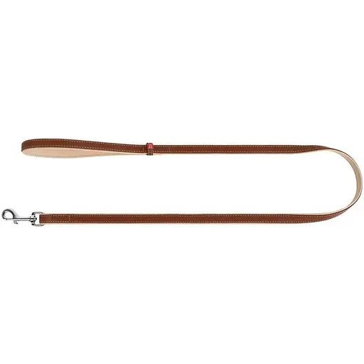 Повідець для собак Waudog Soft шкіряний, коричневий - фото 2