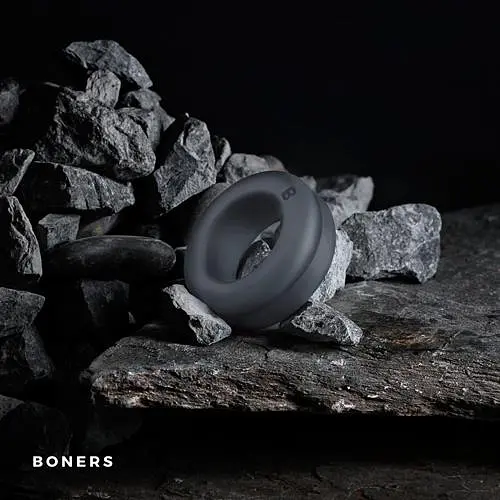 Эрекционное кольцо Boners Double 5.2 см серый - фото 2