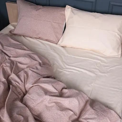 Простирадло MirSon Сатин 22-1374 Vanilla Drops 220x240 см (2200010475159)