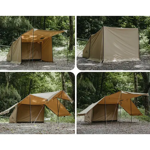 Намет одномісний з тентом Naturehike CNK2450WS026 (Коричневий) - фото 9