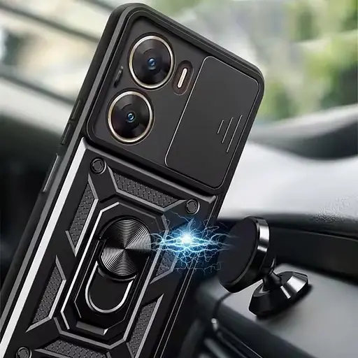 Чехол Ummi Camshield Serge Ring для Xiaomi Poco X7 Pro Черный - фото 3