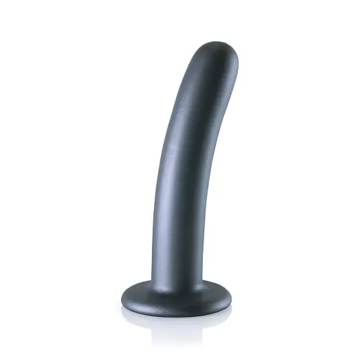 Фаллоимитатор Ouch! Smooth G-Spot Dildo 6apos;apos; 15 см (серый) - фото 4