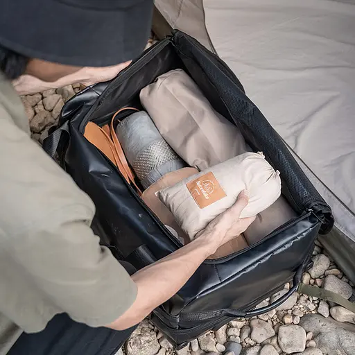 Сумка на колесах Naturehike NH21LX002 85л (Чорна) розмір М - фото 3