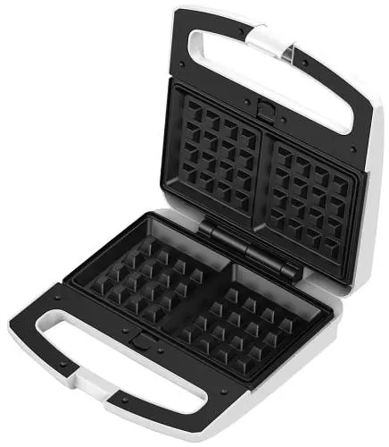 Мультимейкер Liberton LSM-5104 800 W 4в1 гриль трикутні сендвічі 4 шт бельгійські вафлі 2 шт горішки 12 шт антипригарне покриття індикатор живлення та готовності автоматичний контроль температури White - фото 3