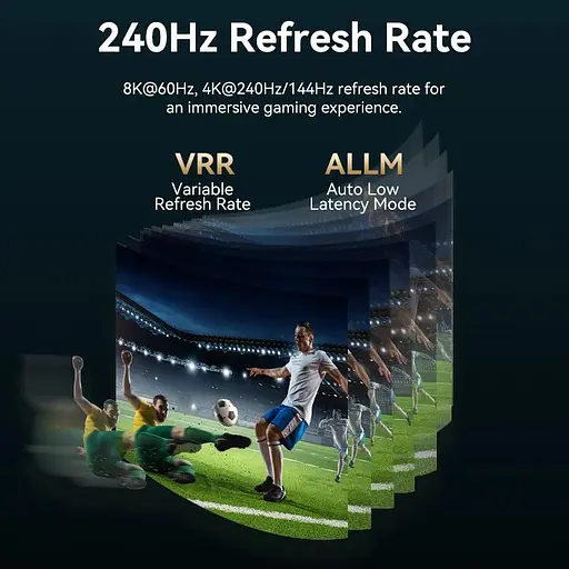 Кабель USB 3.1 Type-C M - HDMI M, 1.8m 8K 60 Гц Zinc Alloy TPE Black Vention - фото 9