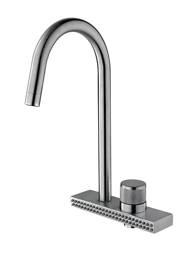 Смеситель для кухни Mixxus "Водопад" FOL-011 MI6345 Графит - фото 1