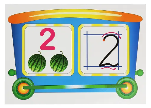 Вивчаємо цифри. Потяг. Набір для оформлення інтер'єру - фото 4