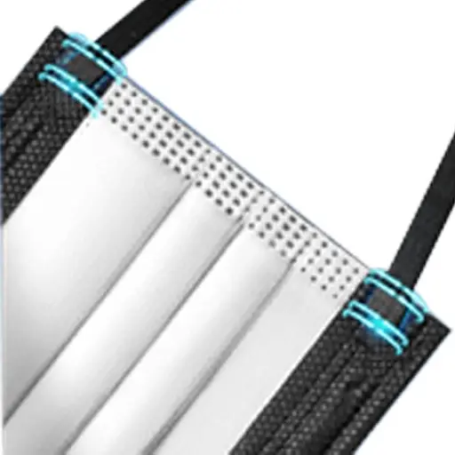 Одноразові медичні маски для обличчя 50 шт. тришарові для дорослих та підлітків - фото 3