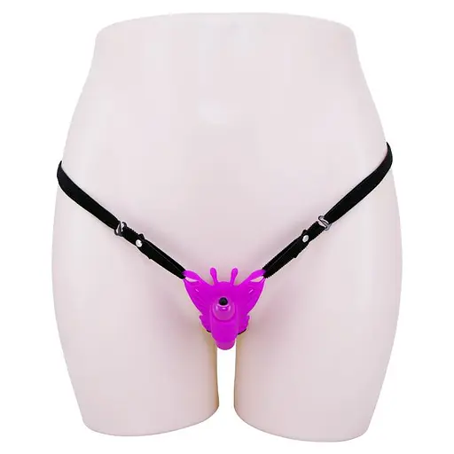 Кліторальний стимулятор Pretty Love Clitoral Massager Butterfly 8.6 см фіолетовий - фото 3