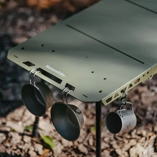 Складаний стіл Naturehike CNK2450JJ025, 80х40 см, алюміній, оливковий - фото 5